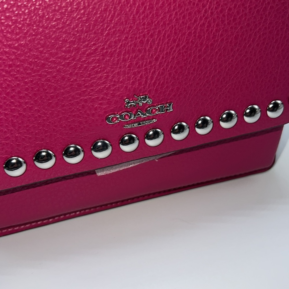 🩷HP🪅NWT COACH MINI KLARE CROSSBODY WITH SILVER RIVETS - Picture 10 of 16